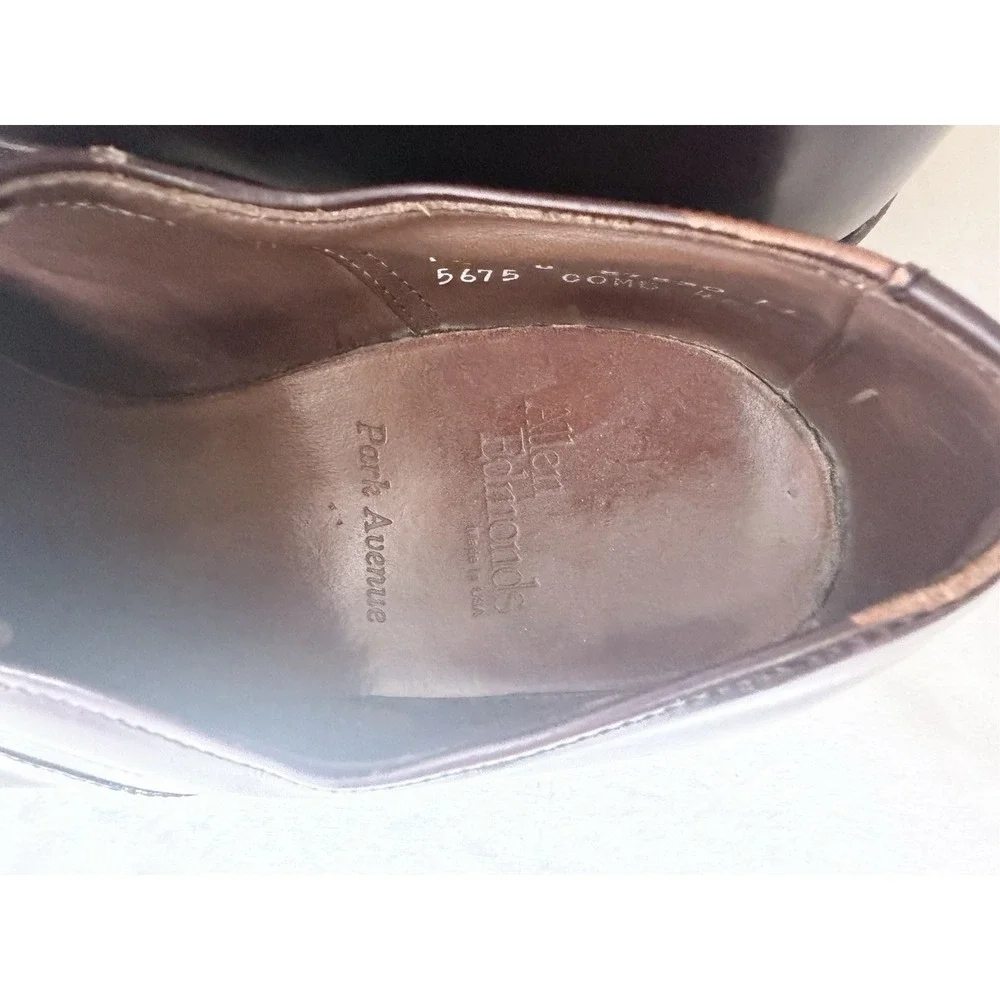 Allen Edmonds Park Avenue Leather Cap Toe‎ Oxford Shoes US 10D Mens Career